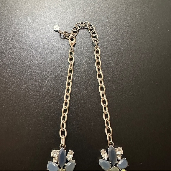 Stella & Dot Silvertone Multicolored Crystal Cluster Bib Necklace - Picture 4 of 12